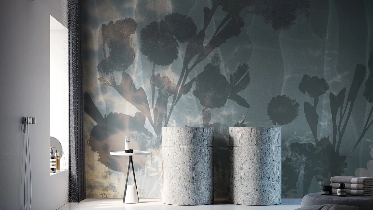 Carta da parati floreale astratta Alten di Instabilelab