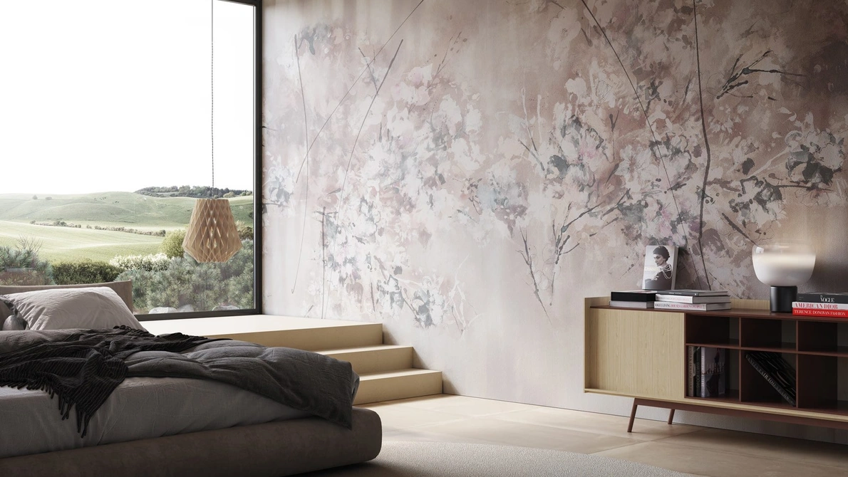 Carta da parati floreale moderna Aomi di Instabilelab