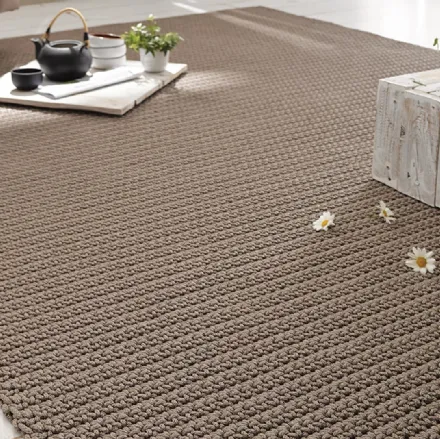 Tappeto realizzato a mano in corda nautica Barbados di Besana Moquette