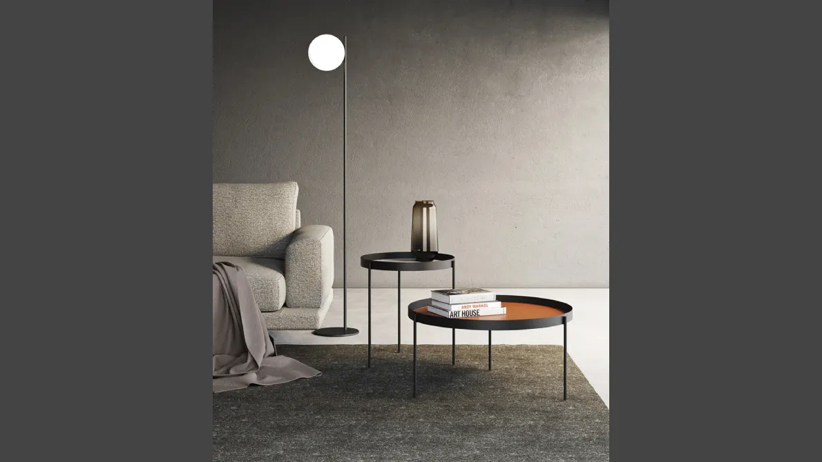 Tavolino Floyd in MDF laccato di Doimo Salotti