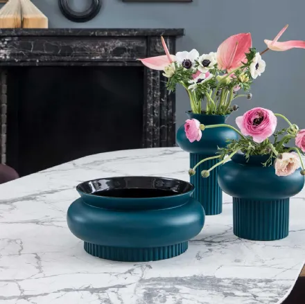 Set di vasi in ceramica in laccato opaco Ionico di Calligaris