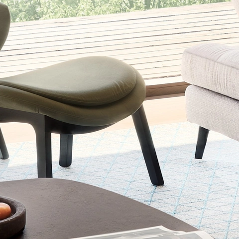 Pouf Lazy in tessuto di Calligaris