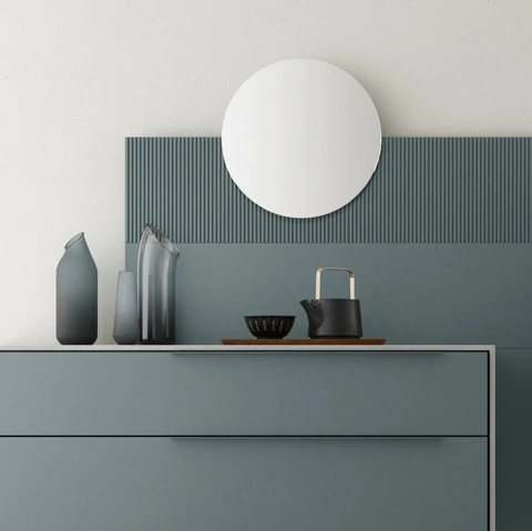 Specchio con boiserie Seta di Maronese