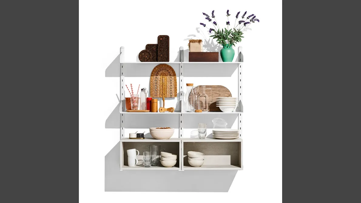 Mensole in metallo e melaminico Shelfy di Connubia