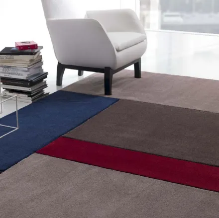 Tappeto moderno con linee geometriche T1402S di Besana Moquette