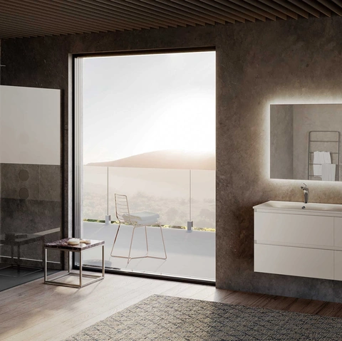 Mobile da Bagno sospeso Block System Picasso C30 di Baxar