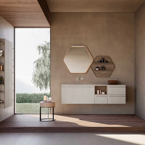 Mobile da Bagno sospeso M System 035 di Baxar