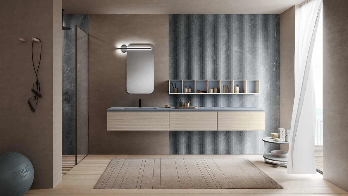 Mobile da Bagno sospeso M1 System 136 di Baxar