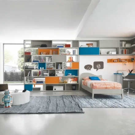 Cameretta componibile Golf C125 in melaminico di Colombini Casa