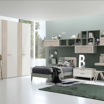 Cameretta componibile Golf C126 in melaminico di Colombini Casa