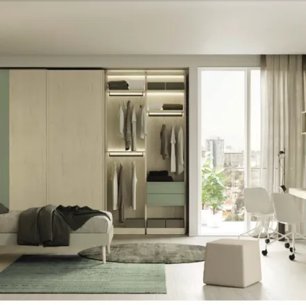 Cameretta componibile Golf Y110 in melaminico di Colombini Casa