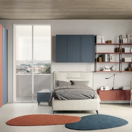 Cameretta componibile Golf Y112 in melaminico di Colombini Casa