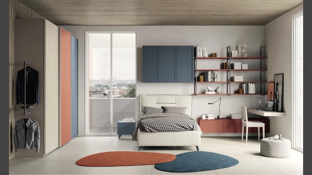 Cameretta componibile Golf Y112 in melaminico di Colombini Casa