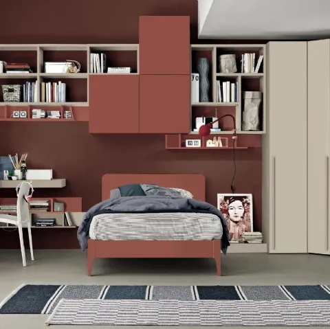 Cameretta componibile Golf Y113 in melaminico di Colombini Casa