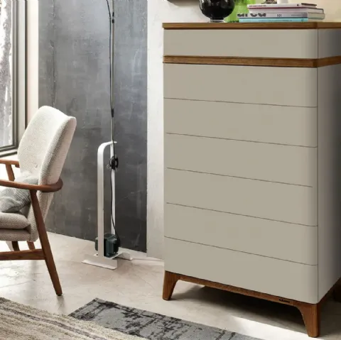 Cassettiera moderna in laccato opaco Atha di Le Fablier