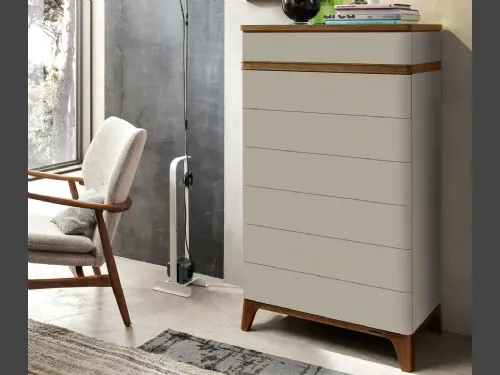 Cassettiera moderna in laccato opaco Atha di Le Fablier