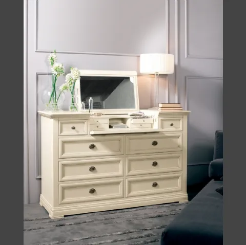 Comò Diamante in legno laccato opaco Le Fablier