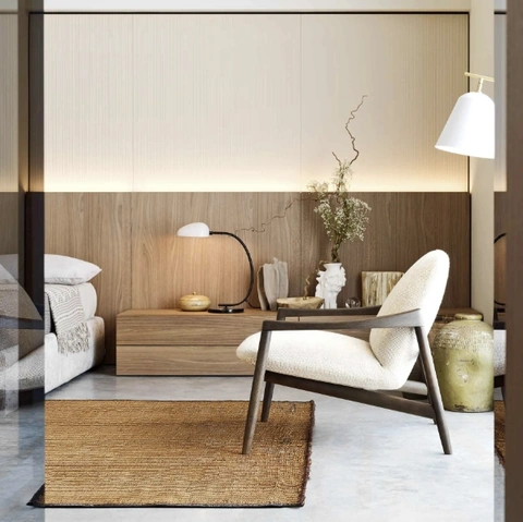 Comodino Easy System in rovere di Novamobili