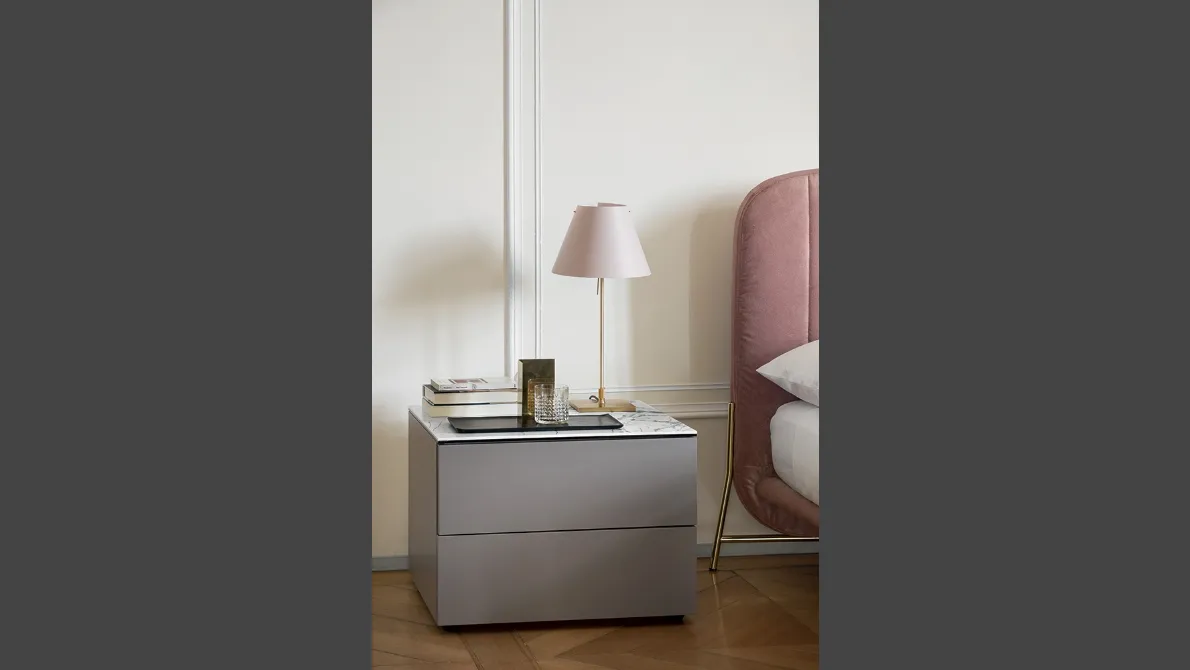 Comodino in laccato opaco Universal di Calligaris