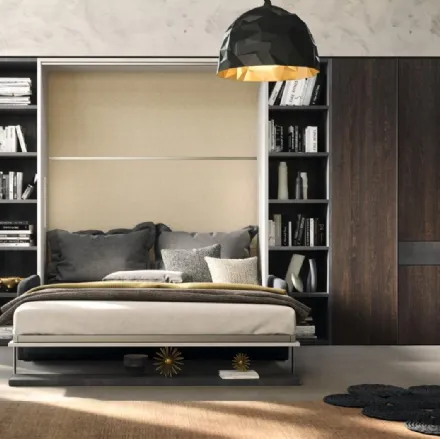 Letto a scomparsa Casanova composizione 4001 di 2B Italia