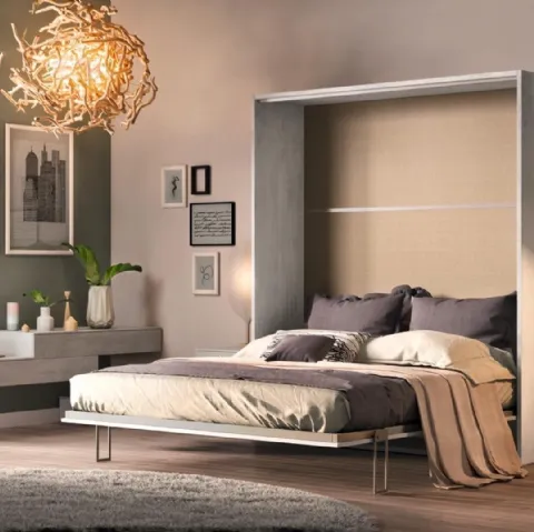 Letto matrimoniale a scomparsa aperto Casanova 4010 di 2B Italia