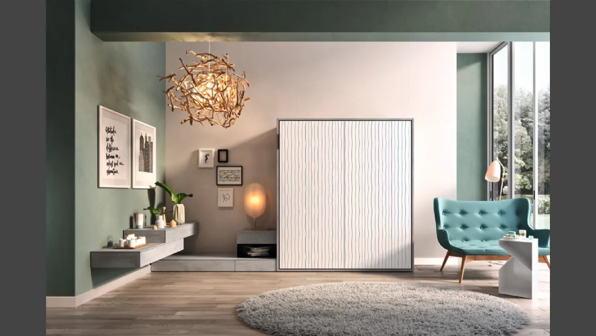 Letto a scomparsa Casanova composizione 4010 di 2B Italia