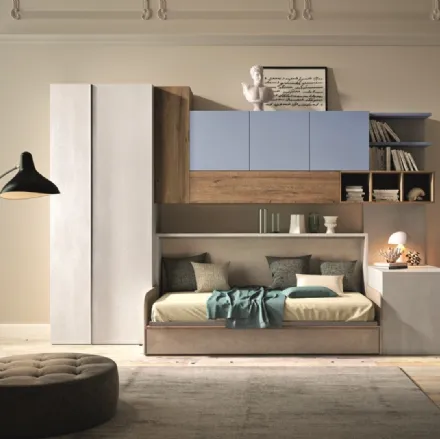 Letto a scomparsa Casanova composizione 4021 di 2B Italia