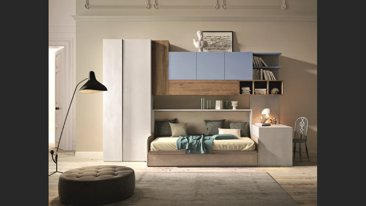 Letto a scomparsa Casanova composizione 4021 di 2B Italia