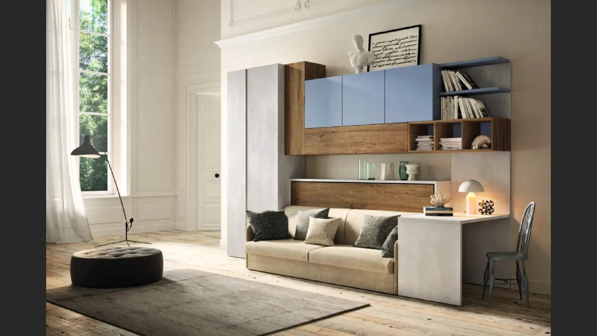Letto a scomparsa Casanova composizione 4021 di 2B Italia