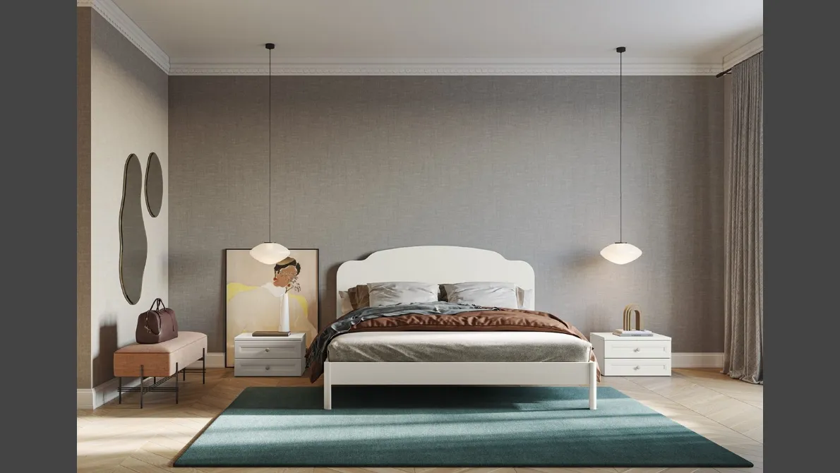 Letto con testiera Arcadia Aida di Colombini Casa