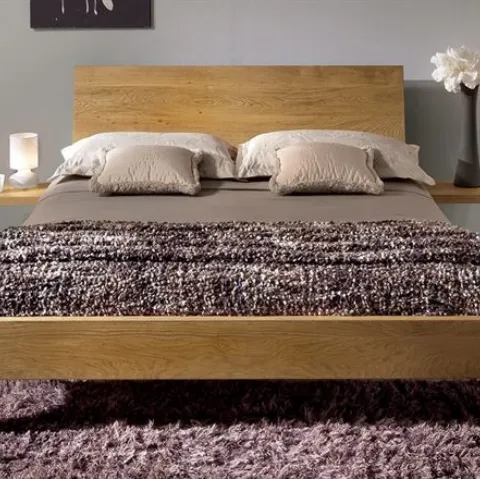 Letto in legno massello di rovere con testiera Dreams TL1601 di Conarte