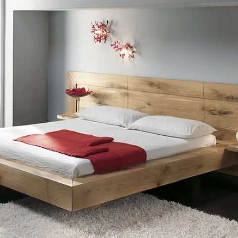 Letto in legno massello con testiera a muro Dreams TL1609 di Conarte