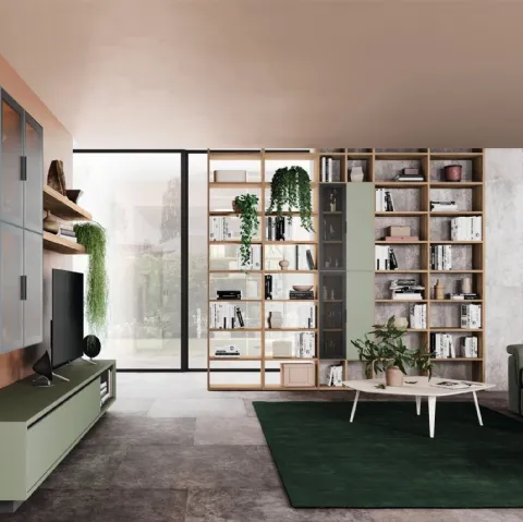 Libreria divisoria Golf Infinity I104 in melaminico di Colombini Casa