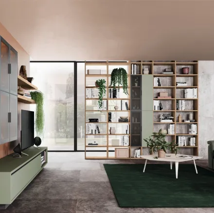 Libreria divisoria Golf Infinity I104 in melaminico di Colombini Casa