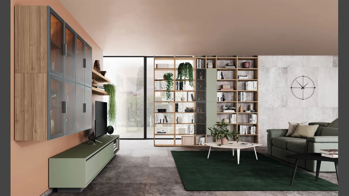 Libreria divisoria Golf Infinity I104 in melaminico di Colombini Casa