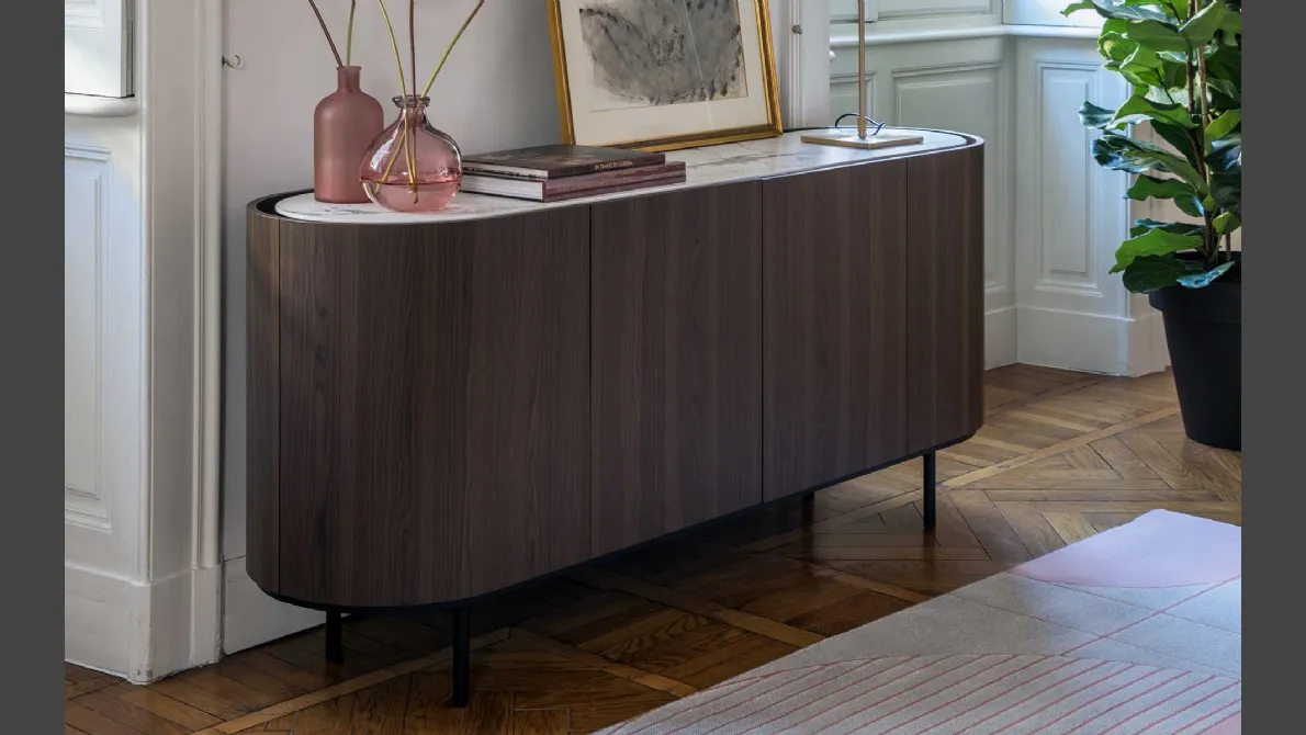 Madia ovale in legno Lake di Calligaris