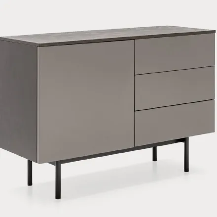 Madia in laccato opaco con top in nobilitato pietra piasentina Made CB6101 1 di Connubia