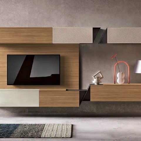 Parete Attrezzata sospesa 36Home 7007 di 2B Italia
