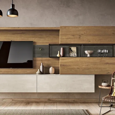 Parete Attrezzata 36Home composizione 7012 di 2B Italia