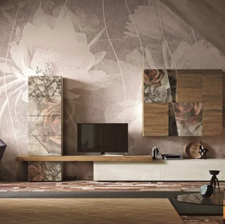 Parete Attrezzata Club Decor composizione 6002 di 2B Italia