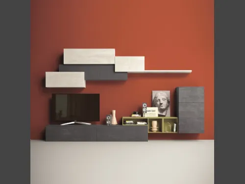Parete Attrezzata Club Decor Living Smart A di 2B Italia