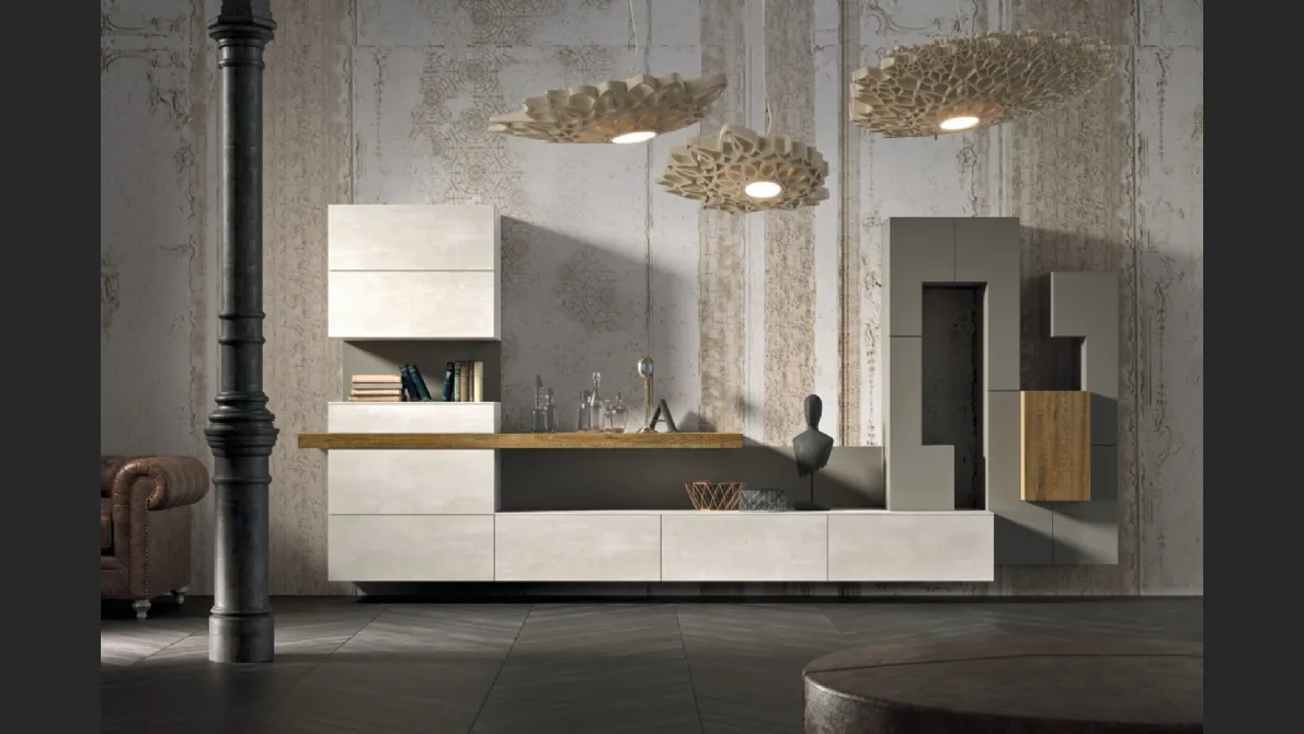 Parete Attrezzata Club36 Elite composizione 5017 di 2B Italia