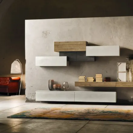 Parete Attrezzata Club36 Elite composizione 5023 di 2B Italia