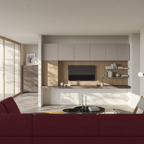 Parete Attrezzata Night & Day L01 di Colombini Casa