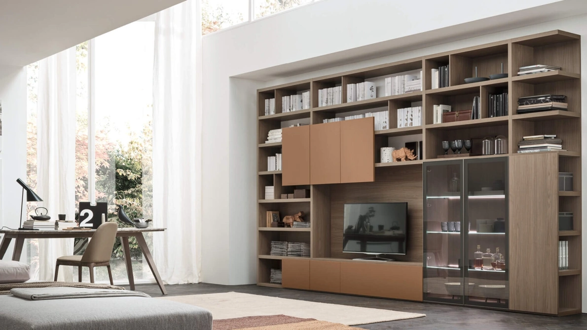 Parete Attrezzata Sistema Spalla Comp SA2204 di Maronese