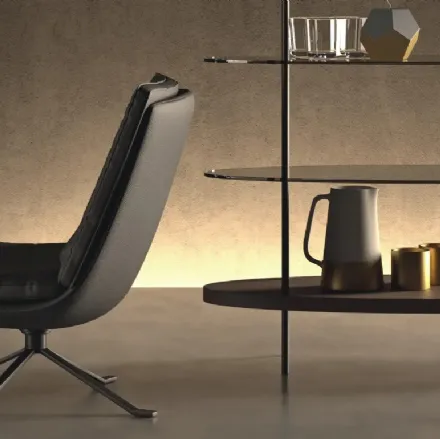 Poltroncina in pelle Kelly di Doimo Salotti