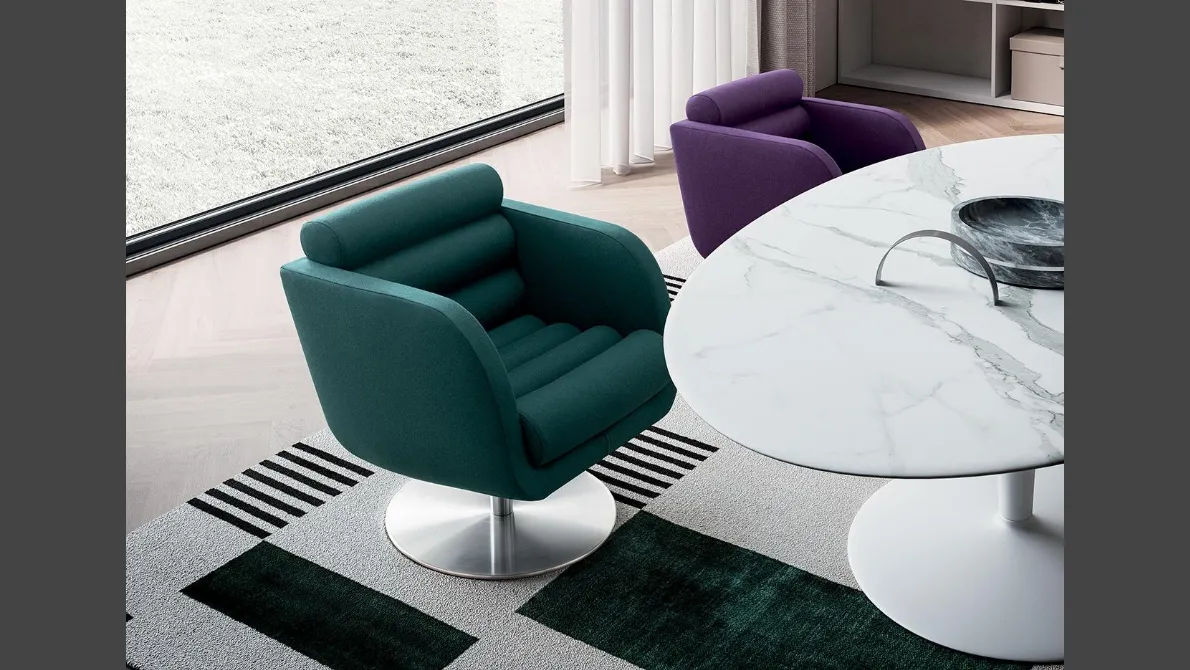 Poltroncina imbottita Tubes di Felis