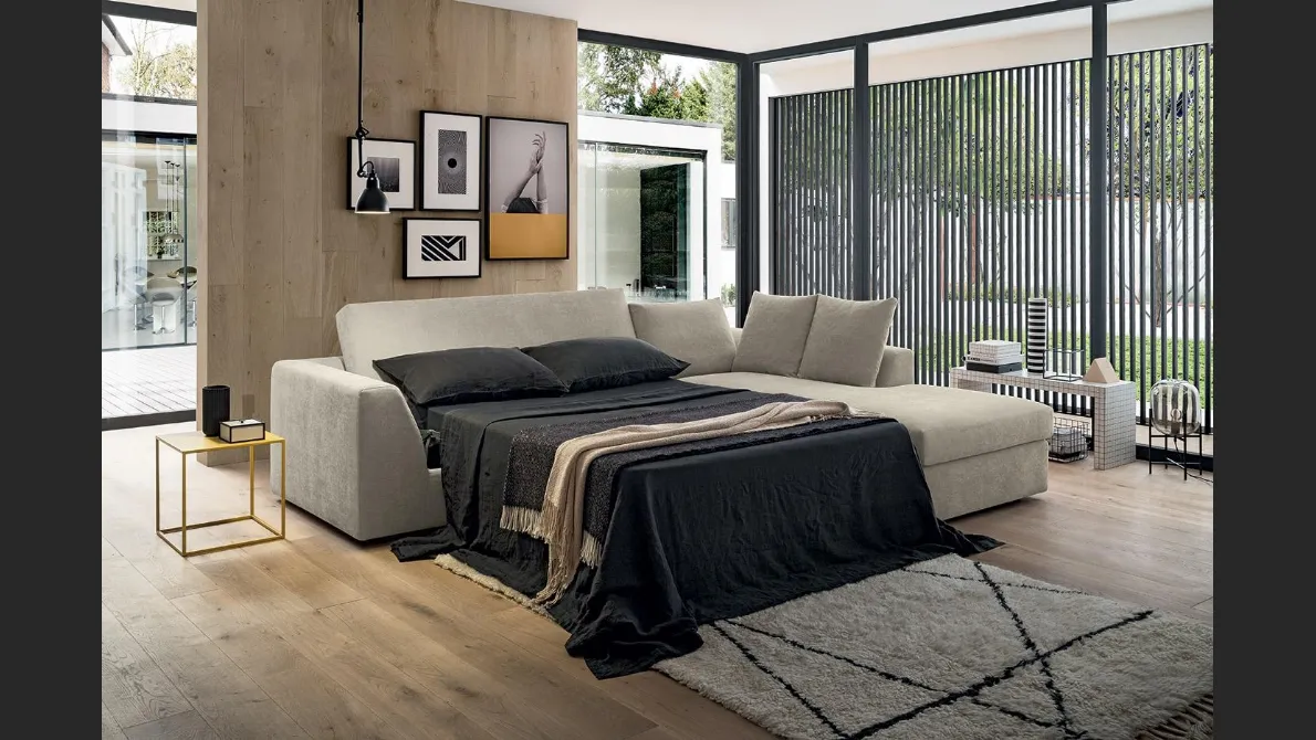 Divano Letto in tessuto Aston di Felis