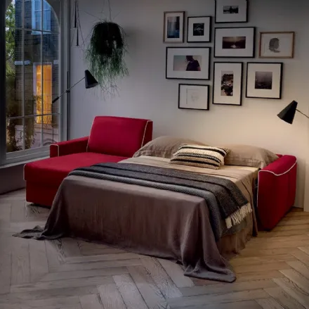 Divano Letto in tessuto Dakota di Felis