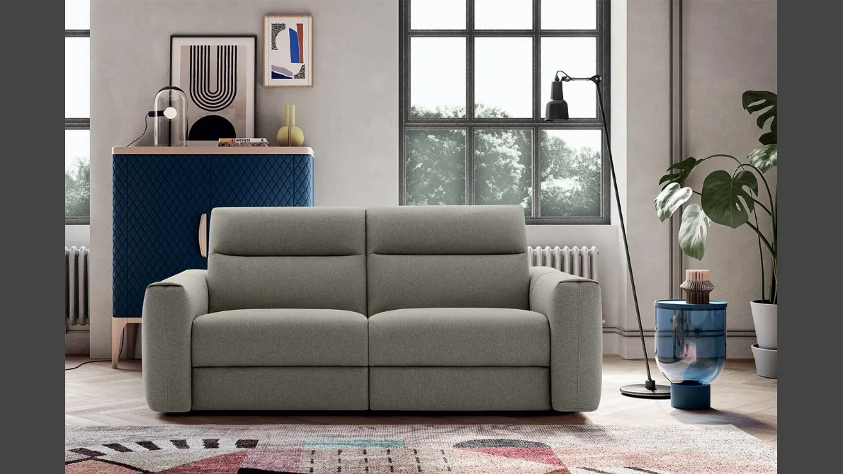 Divano lineare Creed con movimento relax di Felis